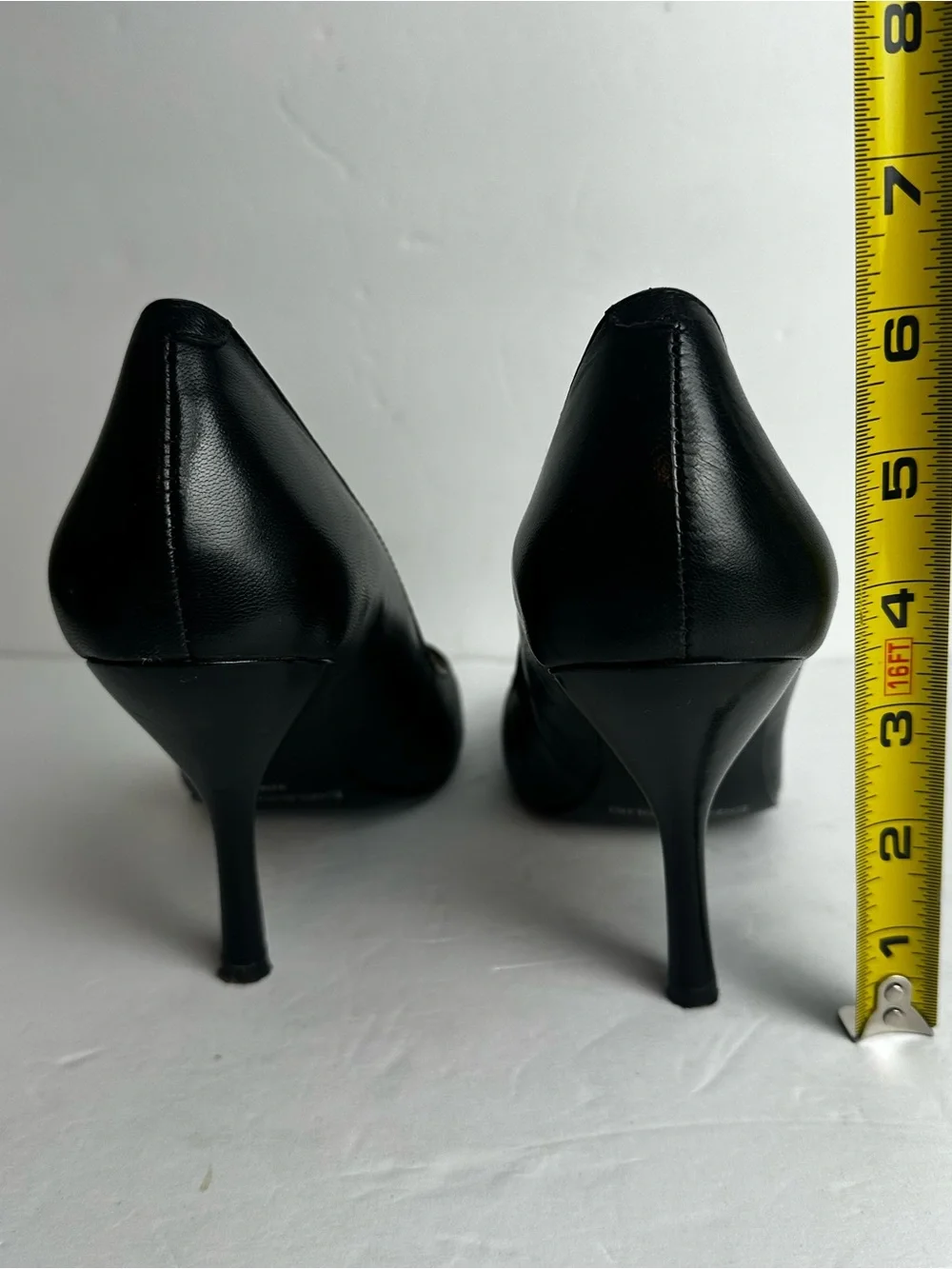 Enzo Angiolini Pumps Women's Size 8.5 Heels Shoes Peep Toe Black Business